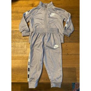 Nike 12 months baby Kids' 2-Piece Tracksuit grey pants zip shirt